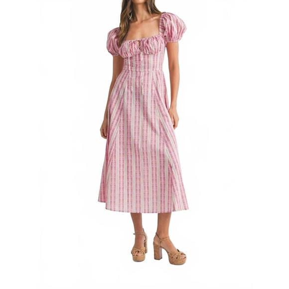 MABLE Dresses & Skirts - NEW MABLE lennox midi dress in pink
